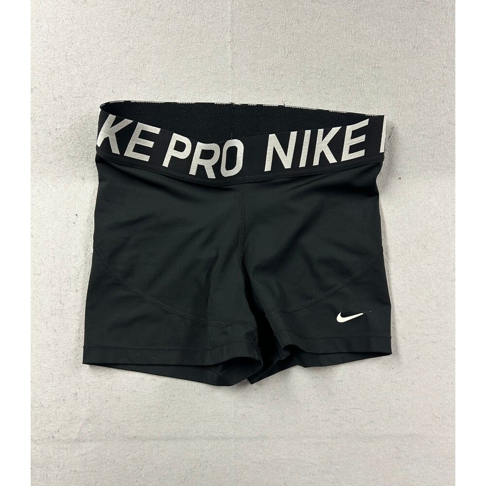 Nike Pro Black Athletic Compression Shorts Women's Medium